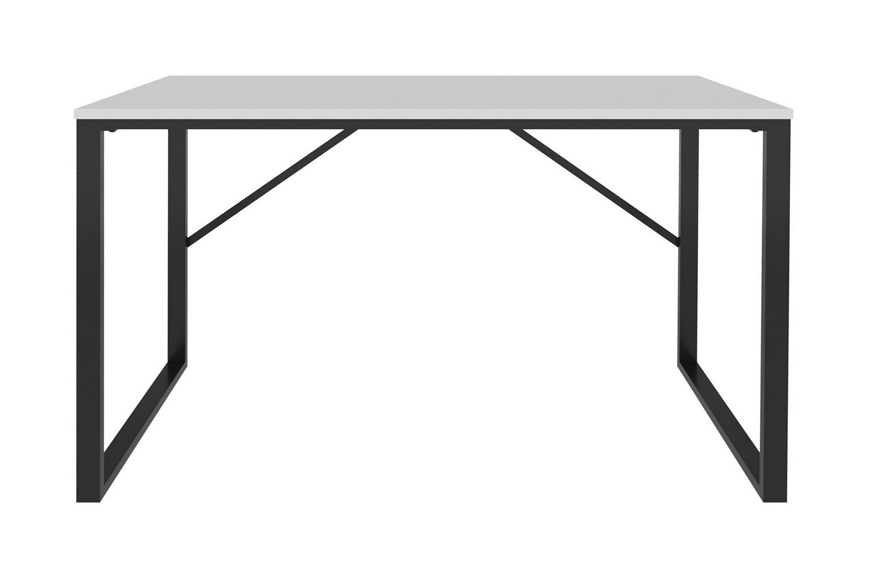 Kirjoituspöytä Wraphis 60x74x120 cm - Musta/Valkoinen