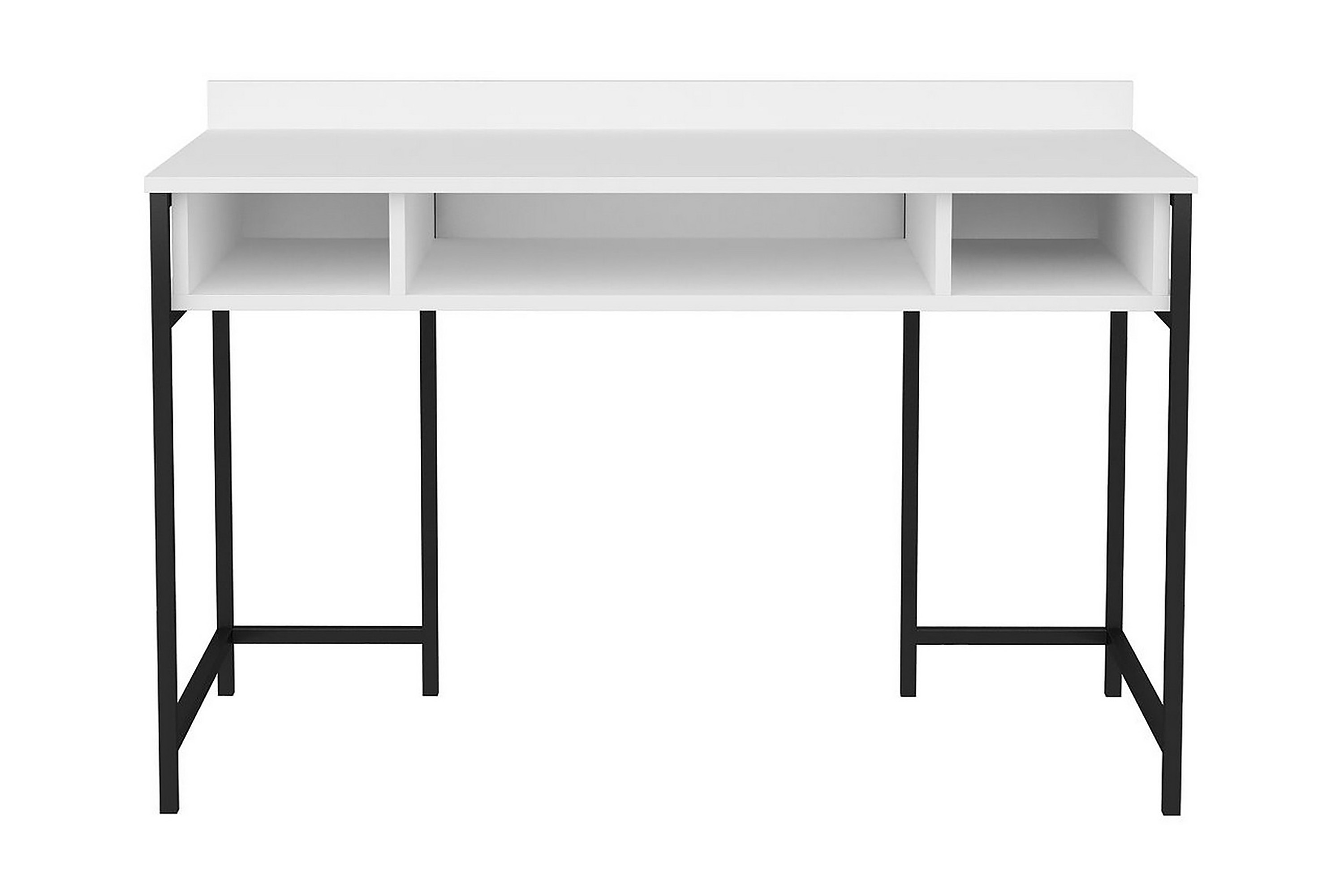 Kirjoituspöytä Yepan 60x74,8x120 cm Säilytyksellä - Musta/Valkoinen