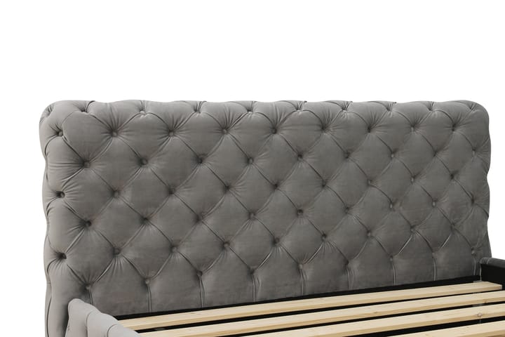 Chesterfield Sänkykehys sis. Patja 180x200 cm - Harmaa - Huonekalut - Sänky - Runkopatjasängyt