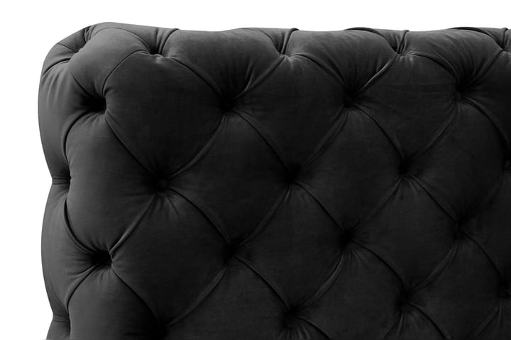 Chesterfield Sänkykehys sis. Patja 120x200 cm - Musta - Huonekalut - Sänky - Runkopatjasängyt