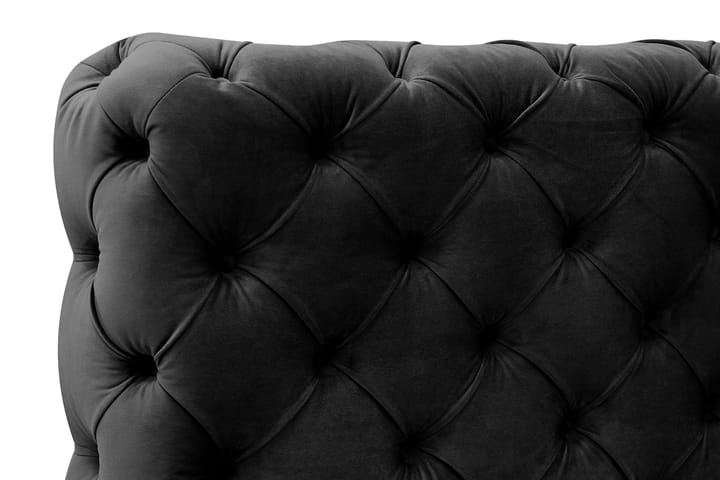 Chesterfield Sänkykehys sis. Patja 120x200 cm - Musta - Huonekalut - Sänky - Runkopatjasängyt