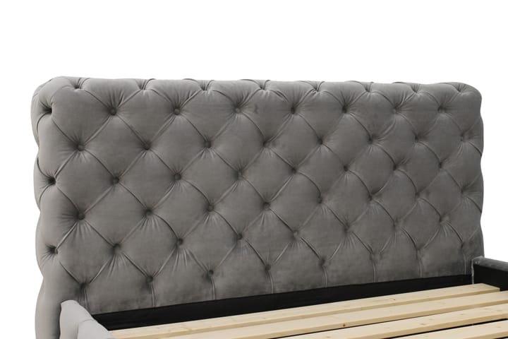 Chesterfield Sänkykehys sis. Patja 120x200 cm - Harmaa - Huonekalut - Sänky - Runkopatjasängyt