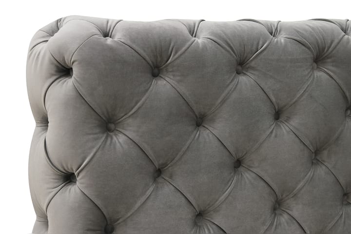 Chesterfield Sänkykehys sis. Patja 120x200 cm - Harmaa - Huonekalut - Sänky - Runkopatjasängyt