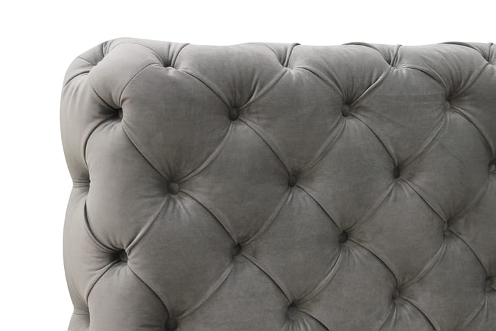 Chesterfield Sänkypaketti Sängynrunko ja Patja 180x200 cm - Harmaa - Huonekalut - Sänky - Runkopatjasängyt