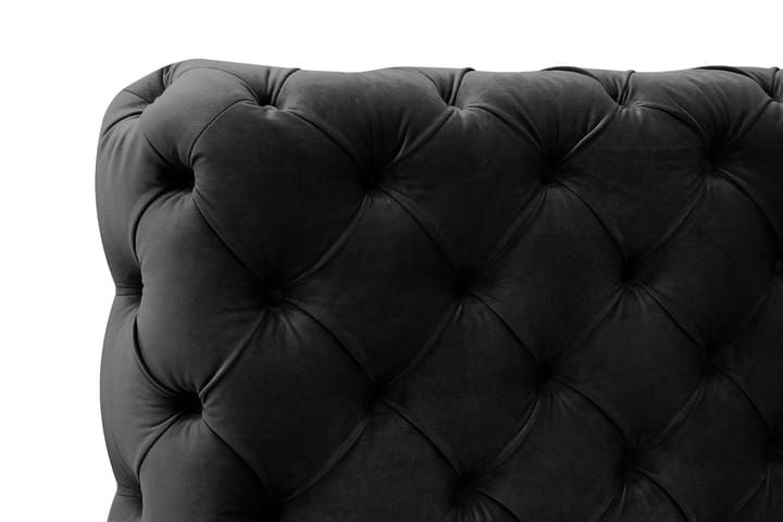 Chesterfield Sänkypaketti Sängynrunko ja Patja 180x200 cm - Musta - Huonekalut - Sänky - Runkopatjasängyt