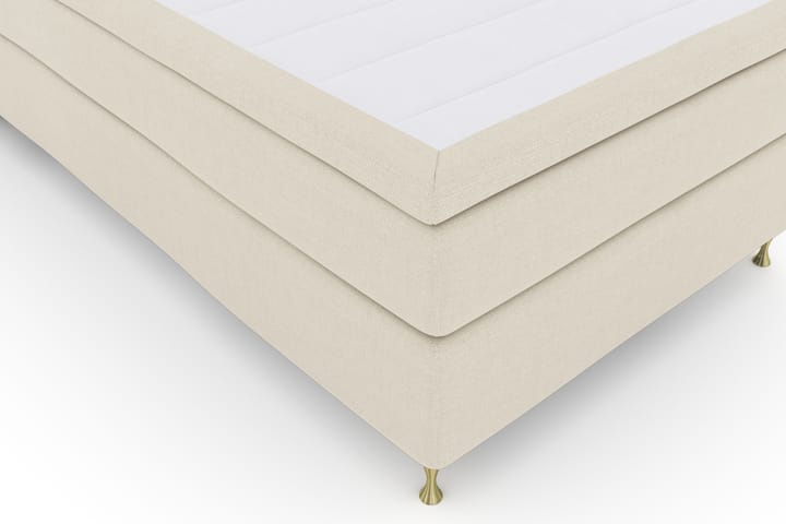 Sänkypaketti Choice No 4 120x200 Kova - Beige/Kulta Jalat - Huonekalut - Sänky - Jenkkisängyt