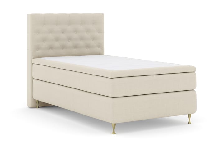 Sänkypaketti Choice No 4 120x200 Kova - Beige/Kulta Jalat - Huonekalut - Sänky - Jenkkisängyt