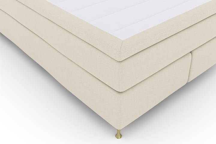 Sänkypaketti Choice No 4 140x200 Kova - Beige/Kulta Jalat - Huonekalut - Sänky - Jenkkisängyt