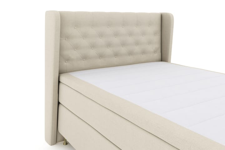 Sänkypaketti Choice No 4 140x200 Kova - Beige/Kulta Jalat - Huonekalut - Sänky - Jenkkisängyt