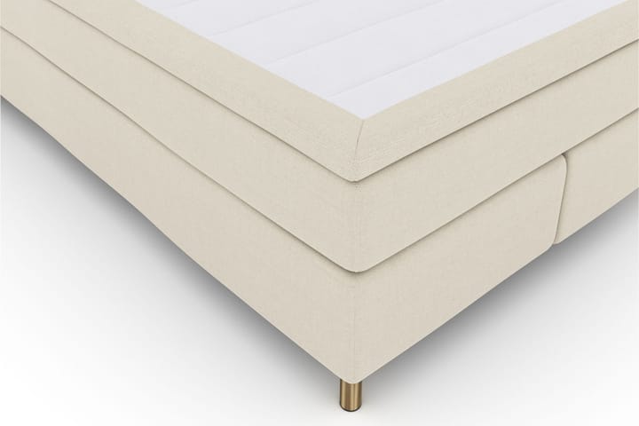 Sänkypaketti Choice No 4 140x200 Kova/Medium - Beige/Kuparijalat - Huonekalut - Sänky - Jenkkisängyt