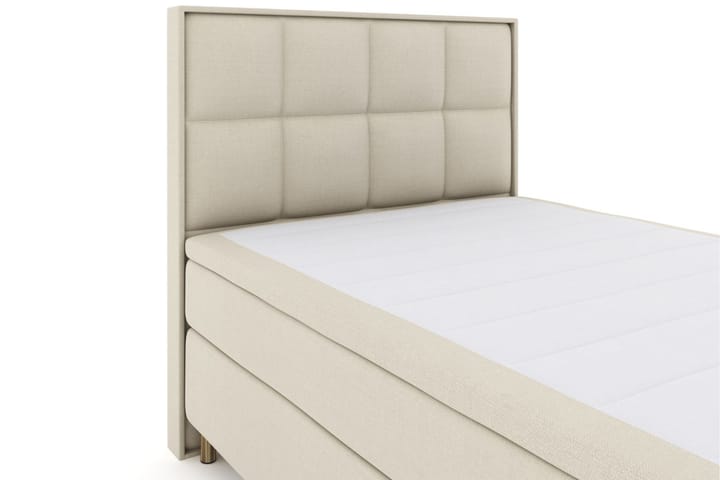 Sänkypaketti Choice No 4 140x200 Kova/Medium - Beige/Kuparijalat - Huonekalut - Sänky - Jenkkisängyt