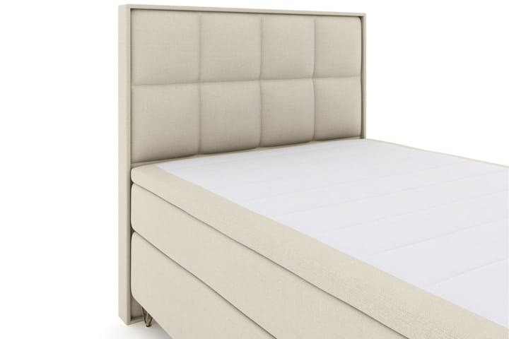 Sänkypaketti Choice No 4 140x200 Kova/Medium - Beige/V-Malli Metallijalat - Huonekalut - Sänky - Jenkkisängyt