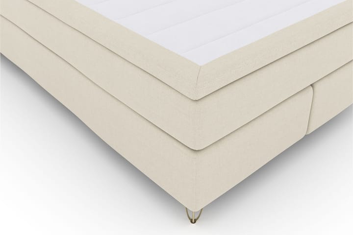 Sänkypaketti Choice No 4 140x200 Kova/Medium - Beige/V-Malli Metallijalat - Huonekalut - Sänky - Jenkkisängyt