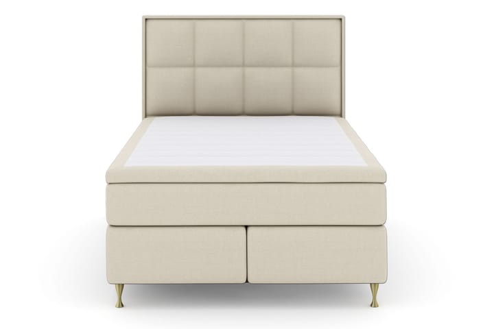 Sänkypaketti Choice No 4 160x200 Kova - Beige/Kulta Jalat - Huonekalut - Sänky - Jenkkisängyt