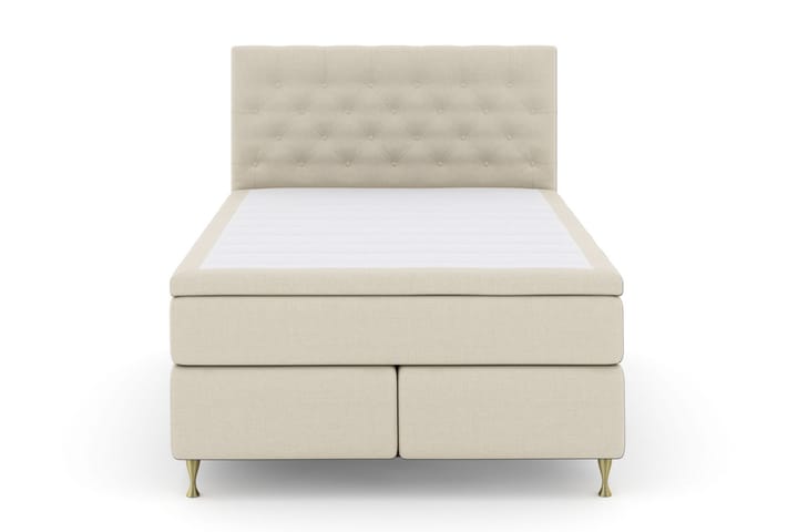 Sänkypaketti Choice No 4 160x200 Kova/Medium - Beige/Kulta Jalat - Huonekalut - Sänky - Jenkkisängyt