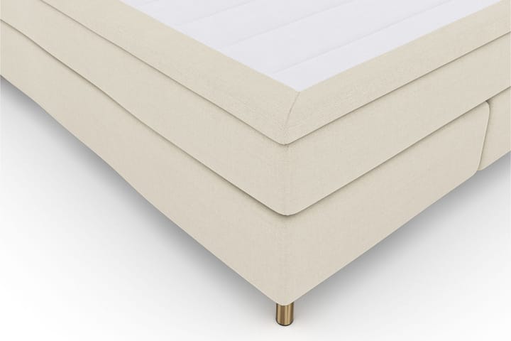 Sänkypaketti Choice No 4 180x200 Kova/Medium - Beige/Kuparijalat - Huonekalut - Sänky - Jenkkisängyt