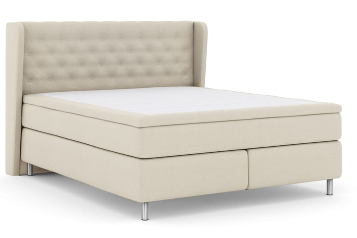 Sänkypaketti Choice No 4 180x200 Kova/Medium - Beige/Metallijalat - Huonekalut - Sänky - Jenkkisängyt