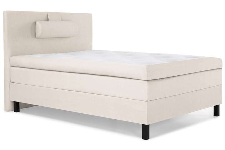 Sänkypaketti Olivia 120x200 Sileä Sängynpääty Beige - Polyeetteri Niskatyyny Suuri - Huonekalut - Sänky - Jenkkisängyt