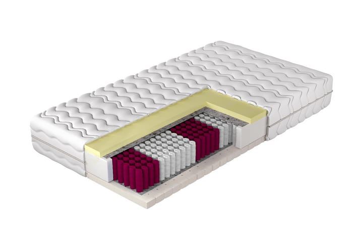 Earnest Jousimadrassi 140x200 cm - Valkoinen - Huonekalut - Sänky - Patja - Joustinpatjat