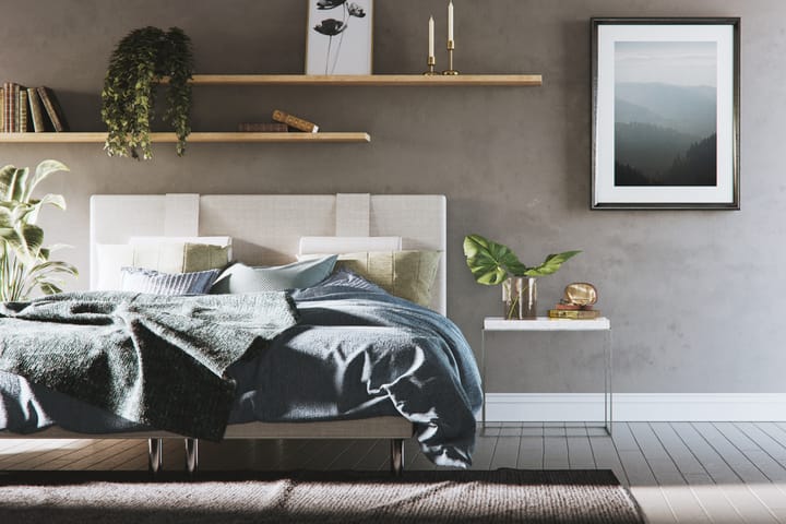 Sängynpääty Siesta Lyx 140 cm - Beige - Huonekalut - Sänky - Sängyn lisävarusteet & sängynpäädyt - Sängynpääty