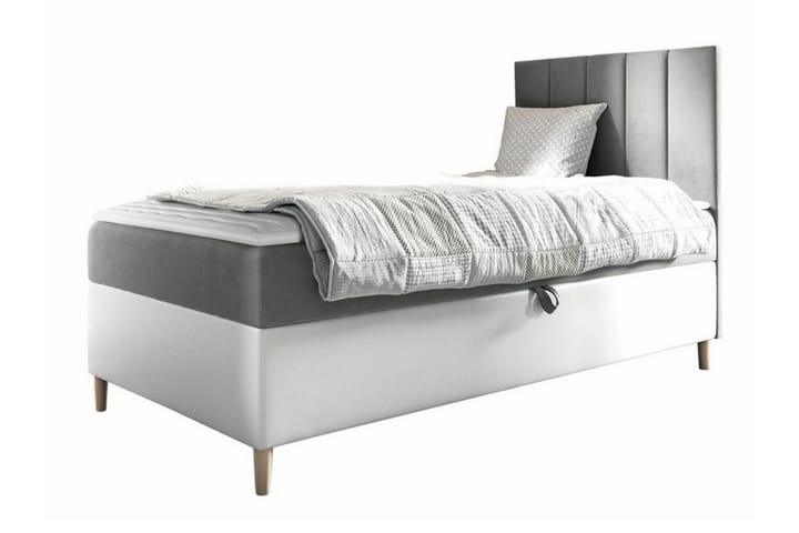 Sängynrunko Boisdale 100x200 cm - Valkoinen/Vaaleanharmaa - Sänkykehikot & sängynrungot