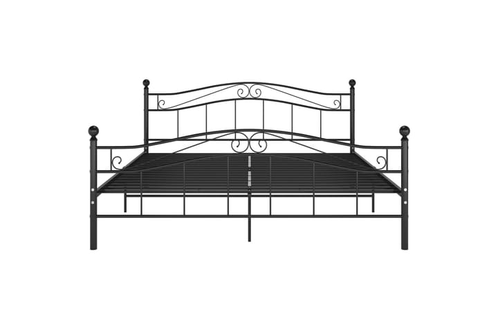 Sängynrunko musta metalli 200x200 cm - Musta - Huonekalut - Sänky - Sänkykehikot & sängynrungot