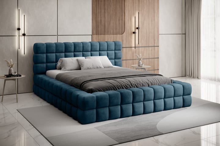 Sänkykehikko Dizzle 160x200 cm - Sininen - Sänkykehikot & sängynrungot