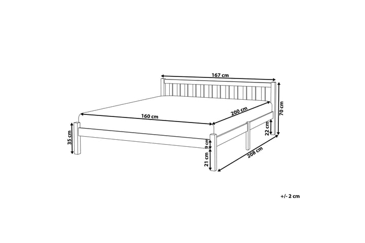 Jenkkisänky Newgren 160x200 - Sininen - Huonekalut - Sänky - Sänkykehikot & sängynrungot