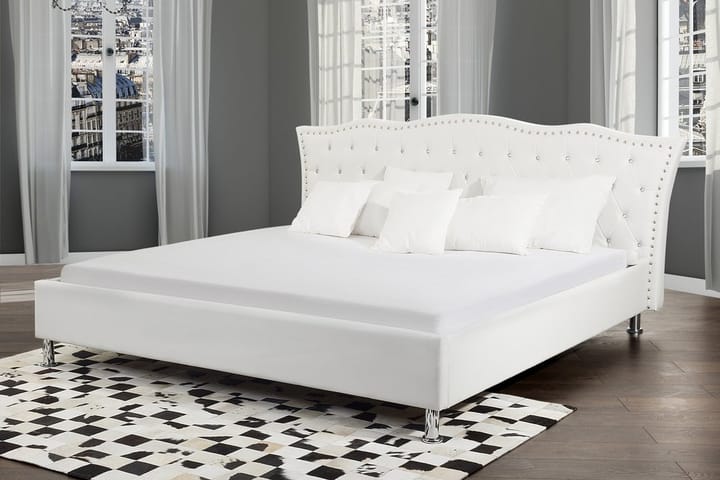 Parivuode Metz 160x200 cm - Valkoinen - Sänkykehikot & sängynrungot