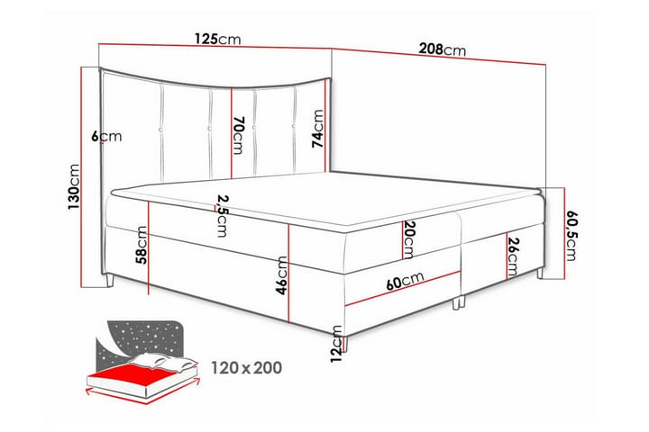 Sängynrunko Boisdale 120x200 cm - Tummanvihreä - Huonekalut - Sänky - Sänkykehikot & sängynrungot