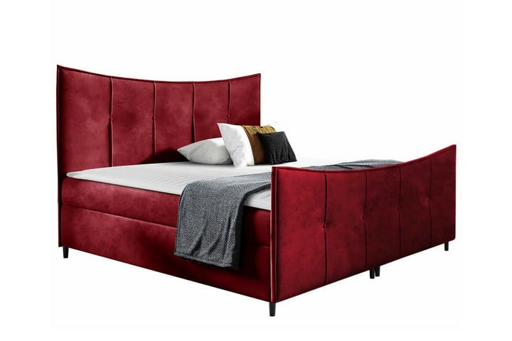 Sängynrunko Boisdale 200x200 cm - Tummanpunainen - Sänkykehikot & sängynrungot