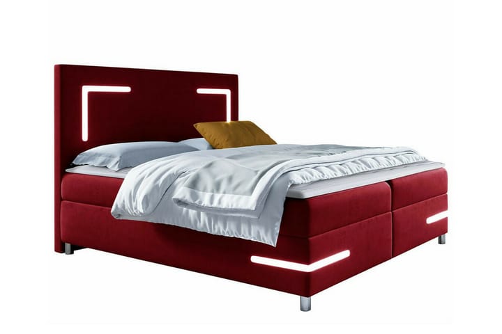 Sängynrunko Boisdale 200x200 cm - Tummanpunainen - Sänkykehikot & sängynrungot