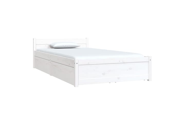Sängynrunko laatikoilla valkoinen 90x190 cm 3FT Single - Valkoinen - Sänkykehikot & sängynrungot