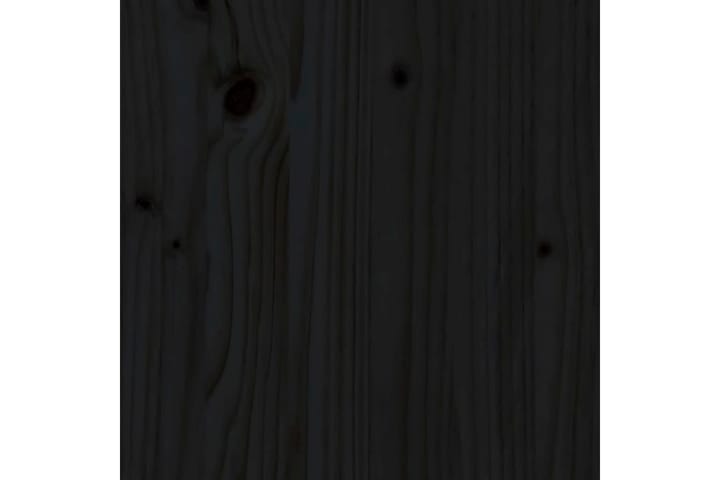 Sängynrunko musta 140x190 cm täysi puu - Musta - Sänkykehikot & sängynrungot