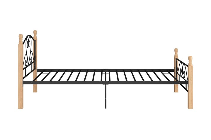 Sängynrunko musta metalli 100x200 cm - Musta - Huonekalut - Sänky - Sänkykehikot & sängynrungot