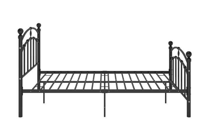 Sängynrunko musta metalli 120x200 cm - Huonekalut - Sänky - S�änkykehikot & sängynrungot