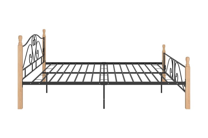 Sängynrunko musta metalli 200x200 cm - Musta - Huonekalut - Sänky - Sänkykehikot & sängynrungot