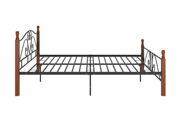 Sängynrunko musta metalli 200x200 cm - Musta - Huonekalut - Sänky - Sänkykehikot & sängynrungot