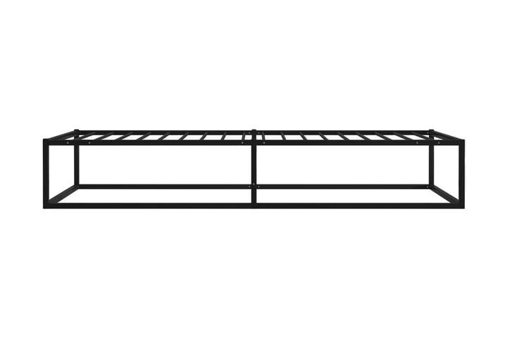 Sängynrunko musta metalli 90x200 cm - Musta - Huonekalut - Sänky - Sänkykehikot & sängynrungot