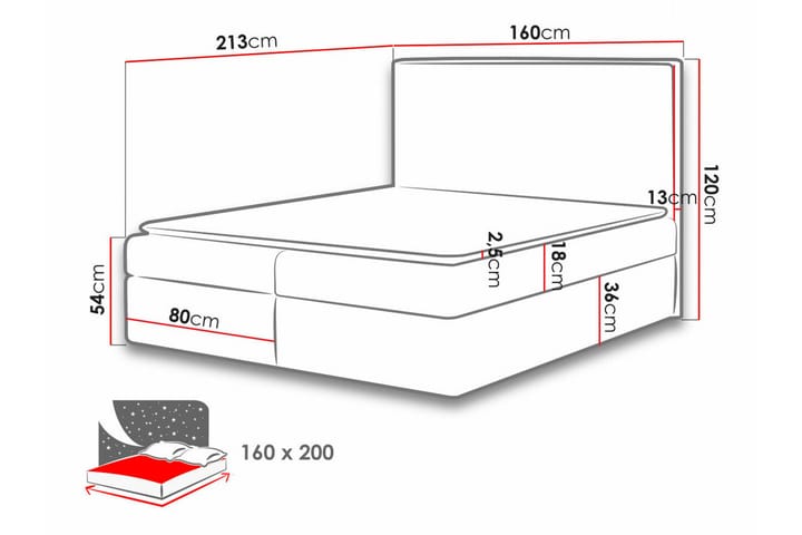 Sängynrunko Pries 160x200 cm - Tummanruskea - Huonekalut - Sänky - Sänkykehikot & sängynrungot