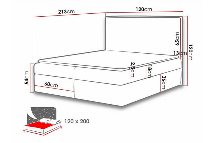 Sängynrunko Pries 120x200 cm - Tummanruskea - Huonekalut - Sänky - Sänkykehikot & sängynrungot