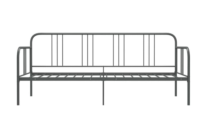 Sohvasängyn runko harmaa metalli 90x200 cm - Harmaa - Huonekalut - Sänky - Sänkykehikot & sängynrungot