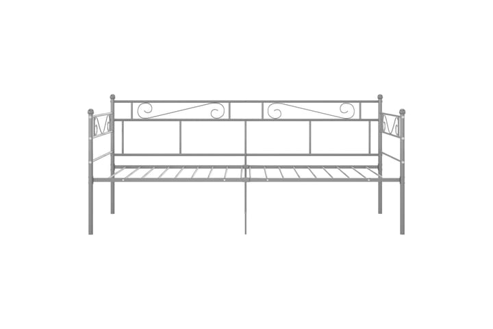 Sohvasängyn runko harmaa metalli 90x200 cm - Huonekalut - Sänky - Sänkykehikot & sängynrungot