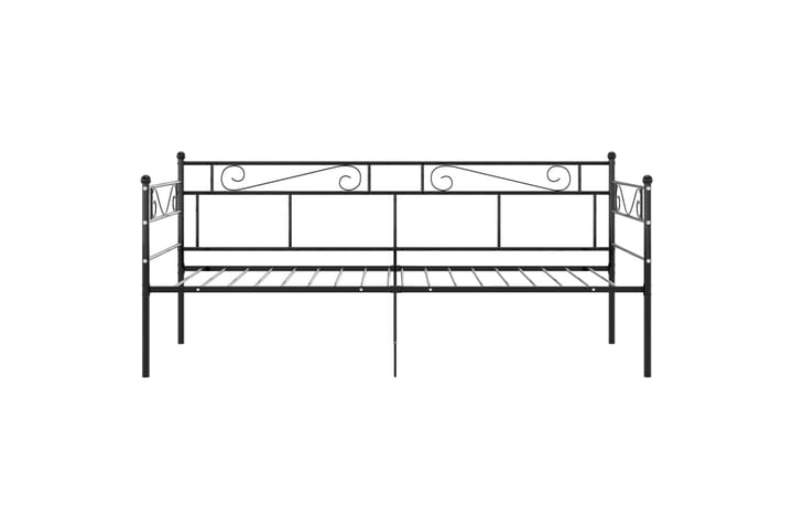 Sohvasängyn runko musta metalli 90x200 cm - Huonekalut - Sänky - Sänkykehikot & sängynrungot