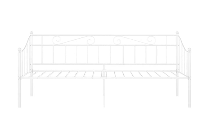 Sohvasängyn runko valkoinen metalli 90x200 cm - Huonekalut - Sänky - Sänkykehikot & sängynrungot