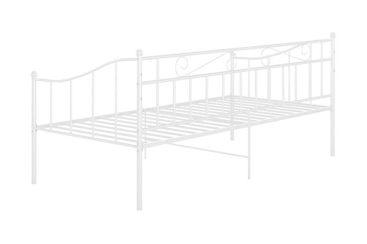 Sohvasängyn runko valkoinen metalli 90x200 cm - Huonekalut - Sänky - Sänkykehikot & sängynrungot