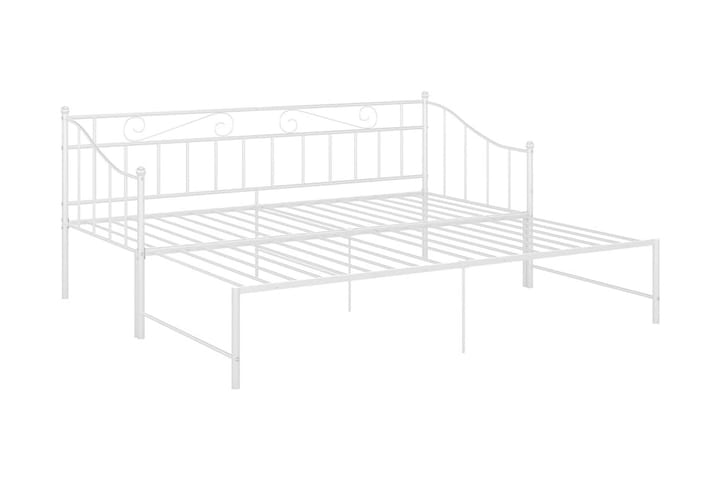 Vuodesohvan runko valkoinen metalli 90x200 cm - Huonekalut - Sänky - Sänkykehikot & sängynrungot