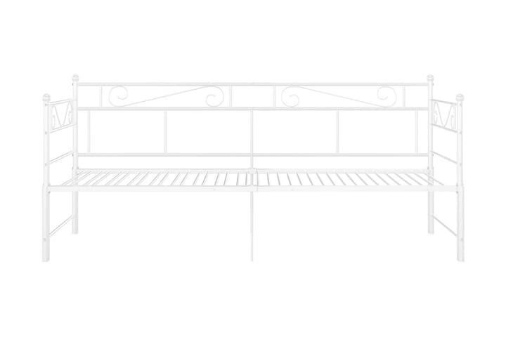 Vuodesohvan runko valkoinen metalli 90x200 cm - Huonekalut - Sänky - Sänkykehikot & sängynrungot