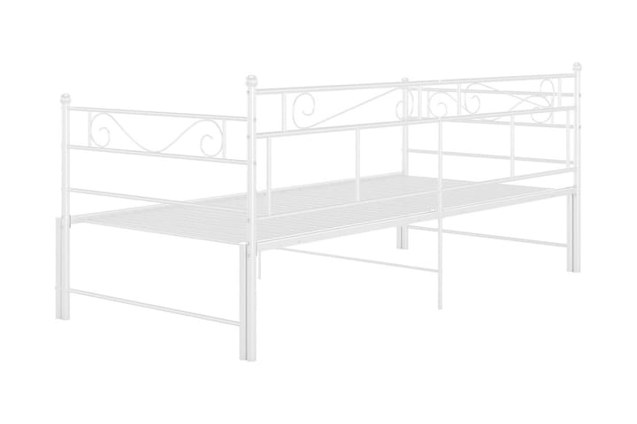 Vuodesohvan runko valkoinen metalli 90x200 cm - Huonekalut - Sänky - Sänkykehikot & sängynrungot