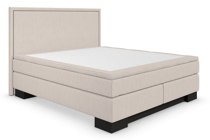 Sänkypaketti Romance Lyx 160x200 Cesaro Sängynpääty Suora - Beige - Huonekalut - Sänky - Jenkkisängyt